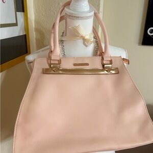 Juicy Couture Blush Pink Tote with Gold Accents